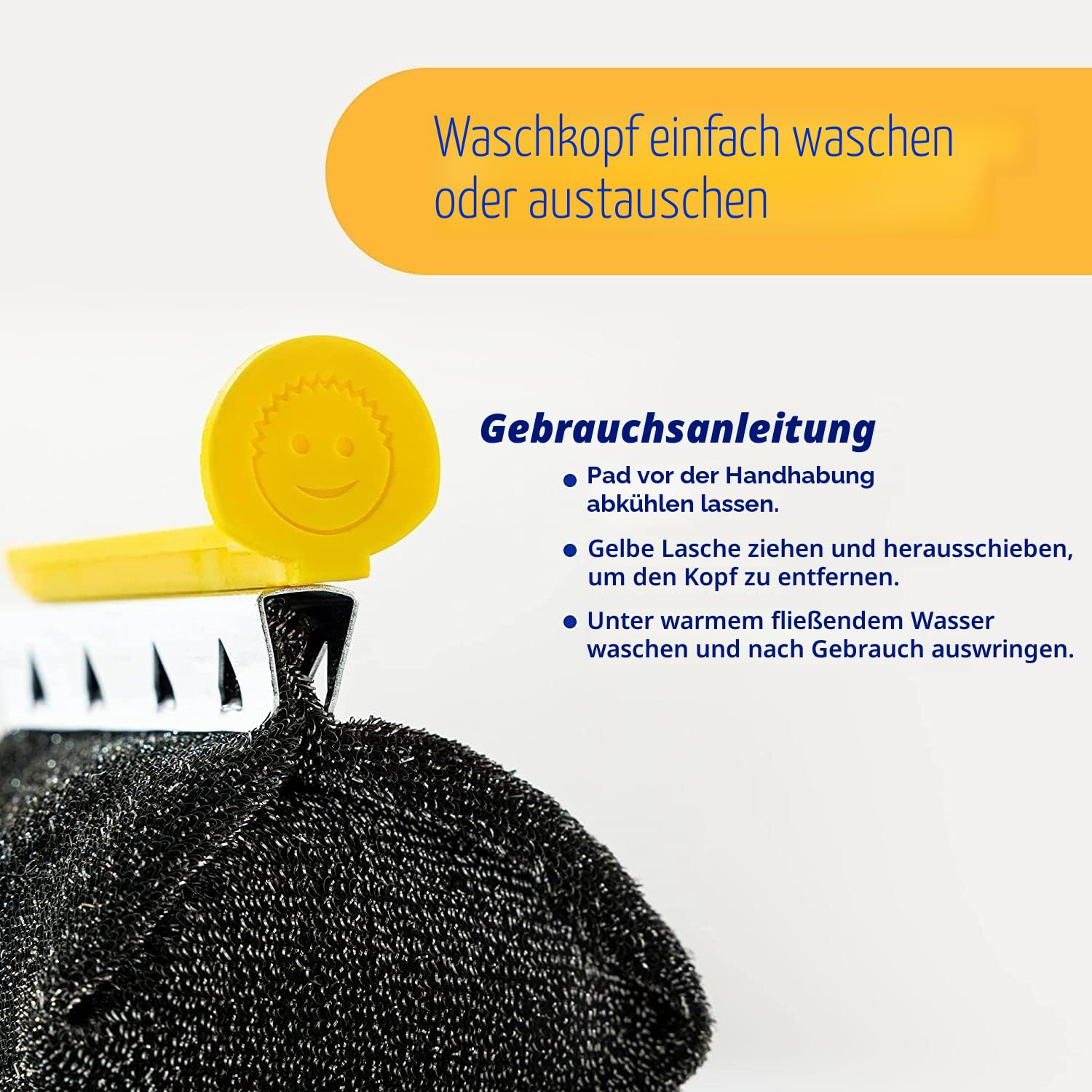 Scrub Daddy BBQ Daddy Grill-Reinigungsbürste mit Schaber & Flaschenöffner, ohne Borsten, für Grillrost