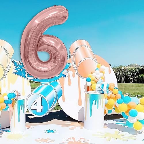 Miniatura 33 de Globo de números de 40 pulgadas, globos de números plateados, globo de número 2, globos de aluminio grandes de cumpleaños, fiesta de cumpleaños