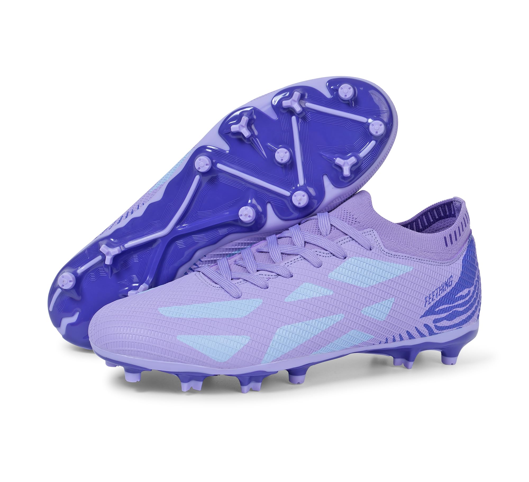 Womens Soccer Cleats Firm Ground Outdoor Athletic Football Boots Lightweight Soccer Shoes for Youth Girls — view 13