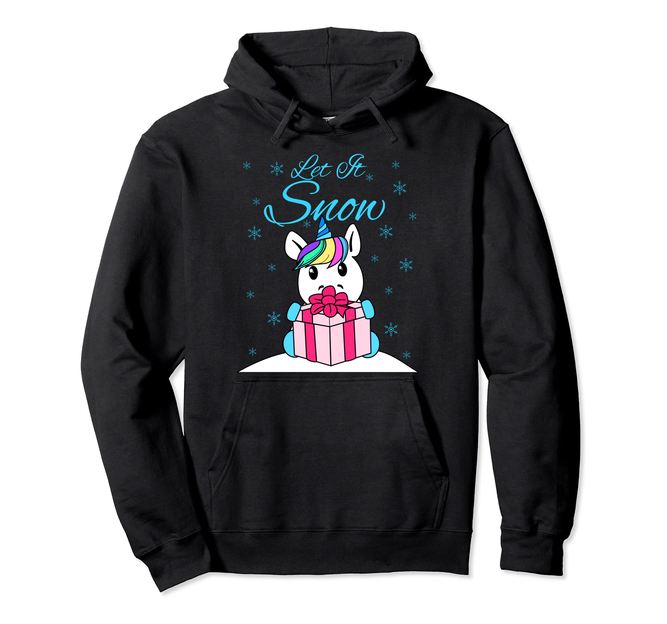 Let it snow Unicorn Christmas Pullover Hoodie
