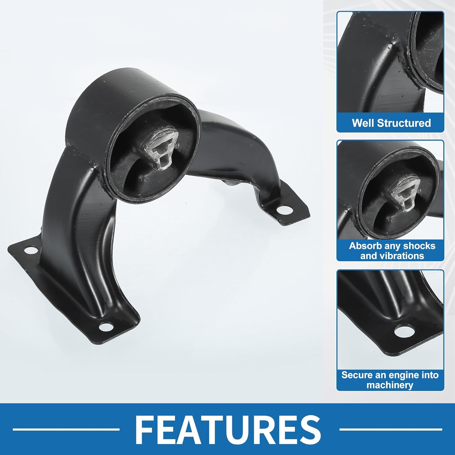 Engine Motor Mount No.4880603AA Engine Mounting for Chrysler Town & Country 3.3L, 3.8L, 4.0L 2008-2010 Metal