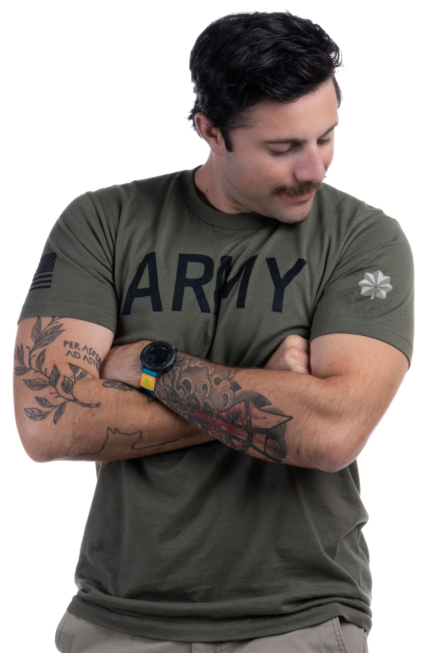 Army PT Style Shirt - U.S. Military Physical Training Infantry Veteran Workout T-Shirt