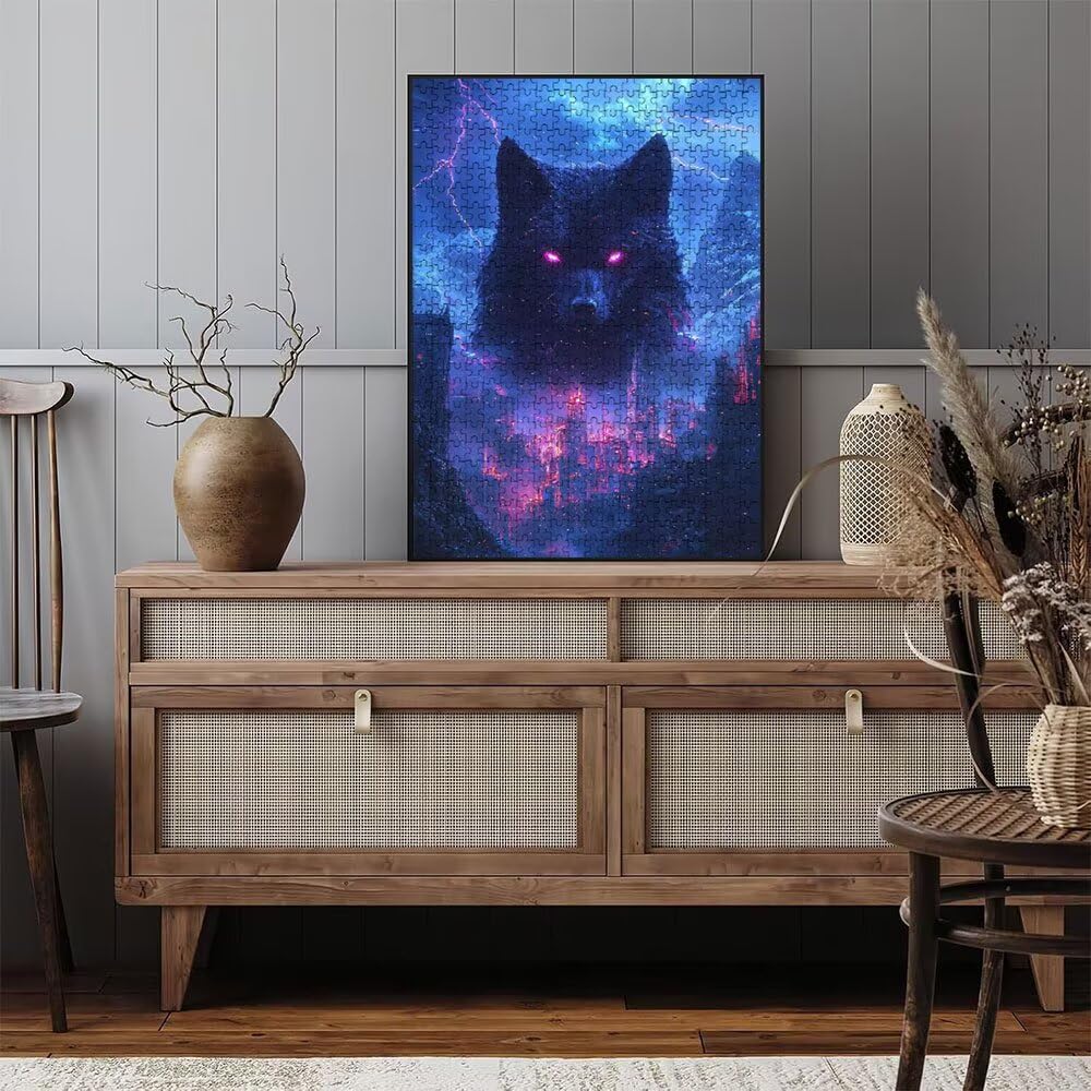 Puzzle 3000 Pezzi, Orso Lightning 3D Puzzle per Adulti Impegnativo, Educa Puzzles Artistico, Divertente E Stimolante Puzzles Decorativo per La Famiglia, Regalo e Decorazione Pareti DX0YL6-974