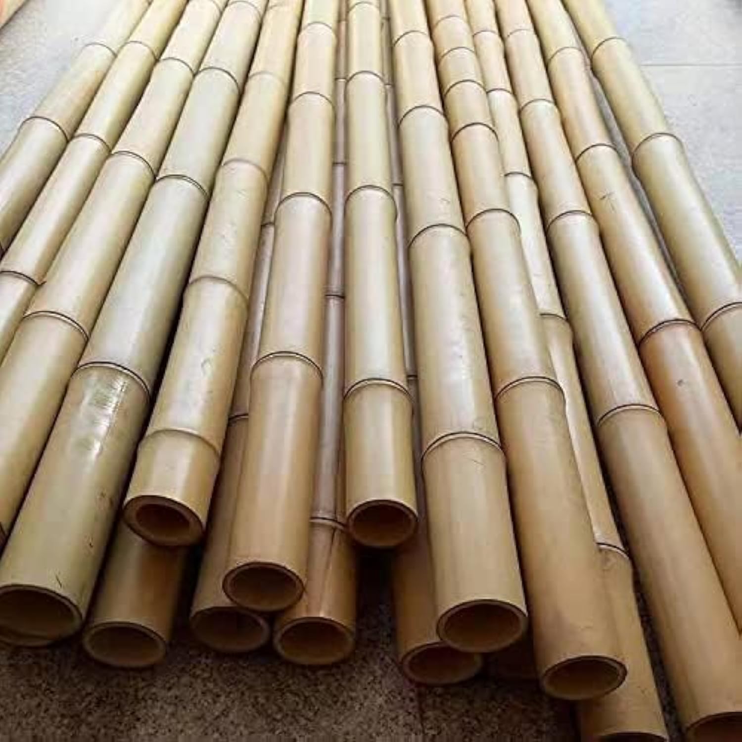 Natural Bamboo Poles - Plant Stakes for Outdoor & Indoor Plants (4-Piece Set, 100cm)