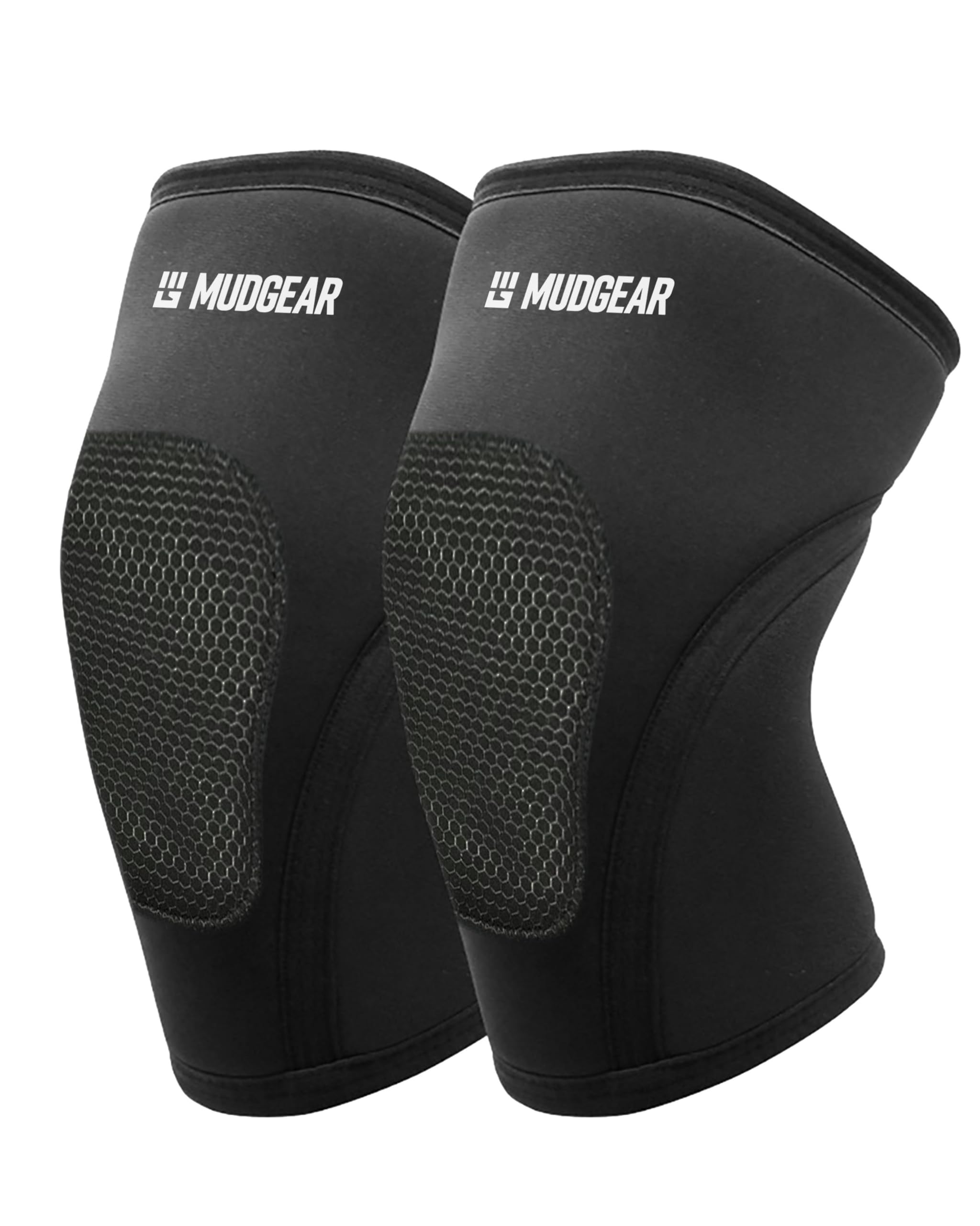 MudGear Knee Pads, Durable & Lightweight Compression Knee Sleeves with Silicone Grip for Obstacle Course Racing, Tactical Training, Spartan Race, Mud Runs, Ninja Warrior, Fitness & Workouts, X-Large