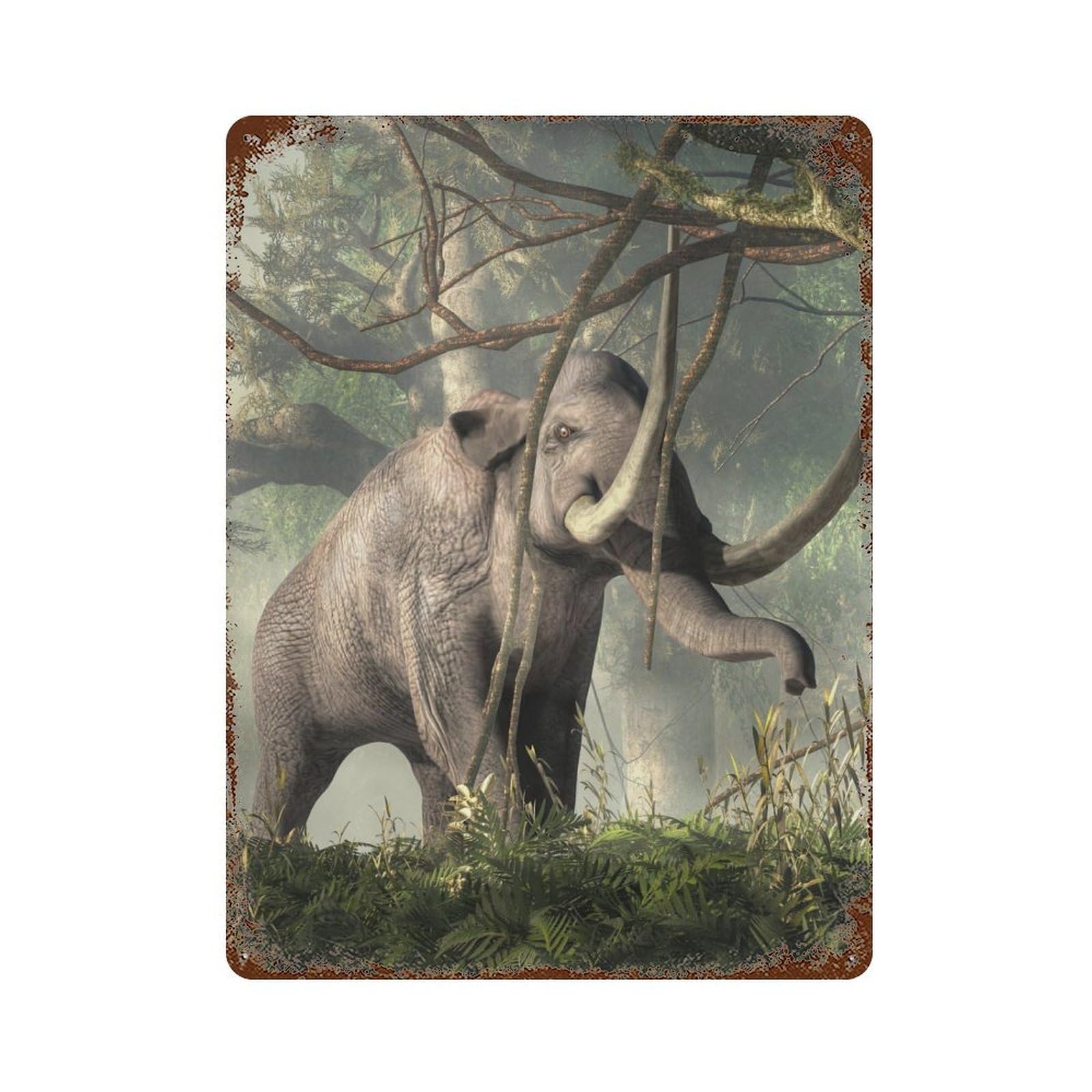 Mammoth Retro Metal Sign 15.7"x11.8", for Bistro, Counter And Cafe Decor, Rustic Home Decor