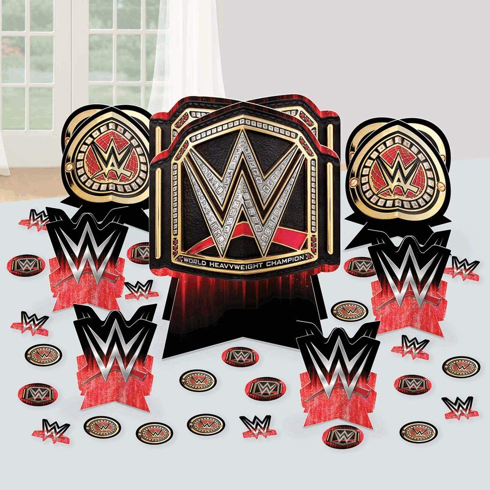 amscan WWE 3D Cardstock Decorating Kit - 27pc, One Size
