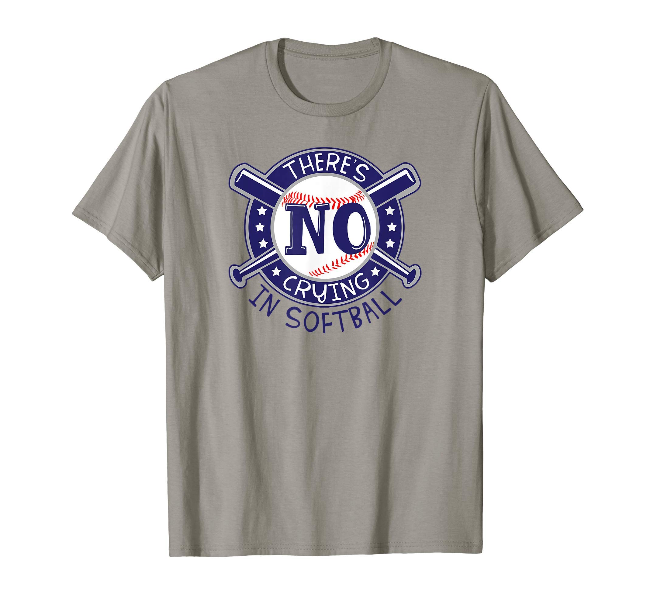 PCD ApparelThere's no Crying in Slow Pitch - Funny Baseball T-Shirt