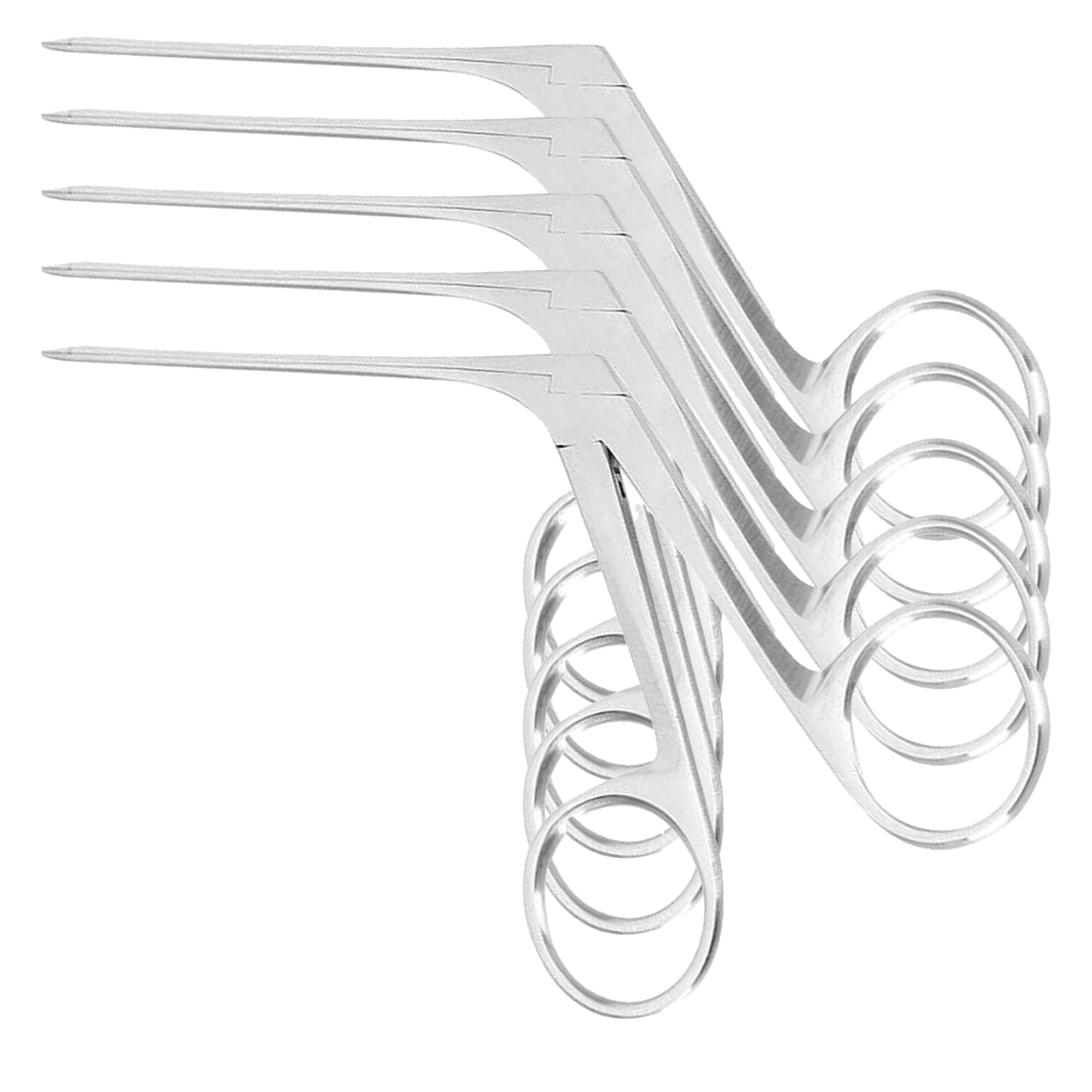 Micro Extra Fine Crocodile Forceps ENT Stainless Steel Precision Ear Care Tool 7.5cm (5)