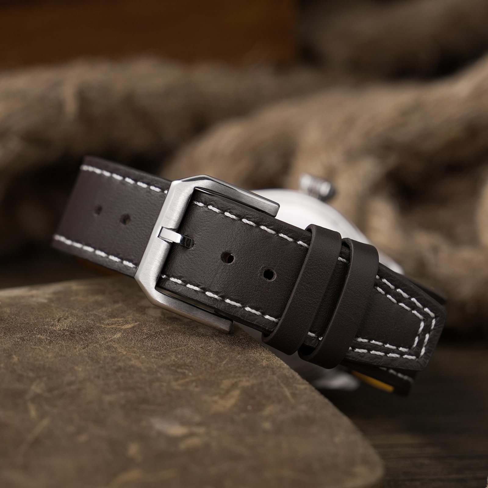 TACTICAL FROG Militado ML21 37 mm Fliegeruhr, VH31 Sweep/515 Quarzwerk, Saphirglas, BGW9 Leuchtmasse, 100 m wasserdichte Herren-Freizeituhr