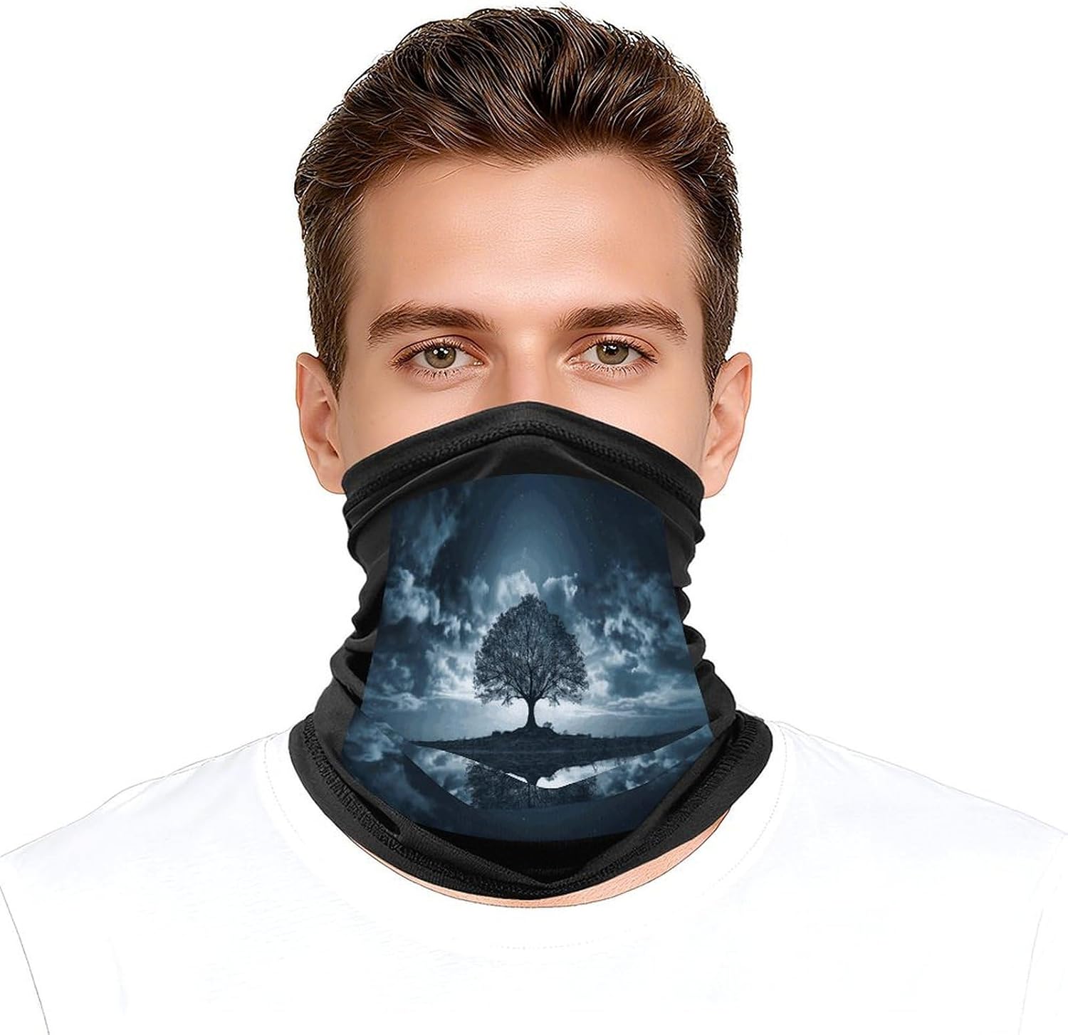 Reflection Face Mask for Men Women,Neck Gaiter Sunscreen Breathable,Face Cover for Skiing Fishing Hiking Cycling