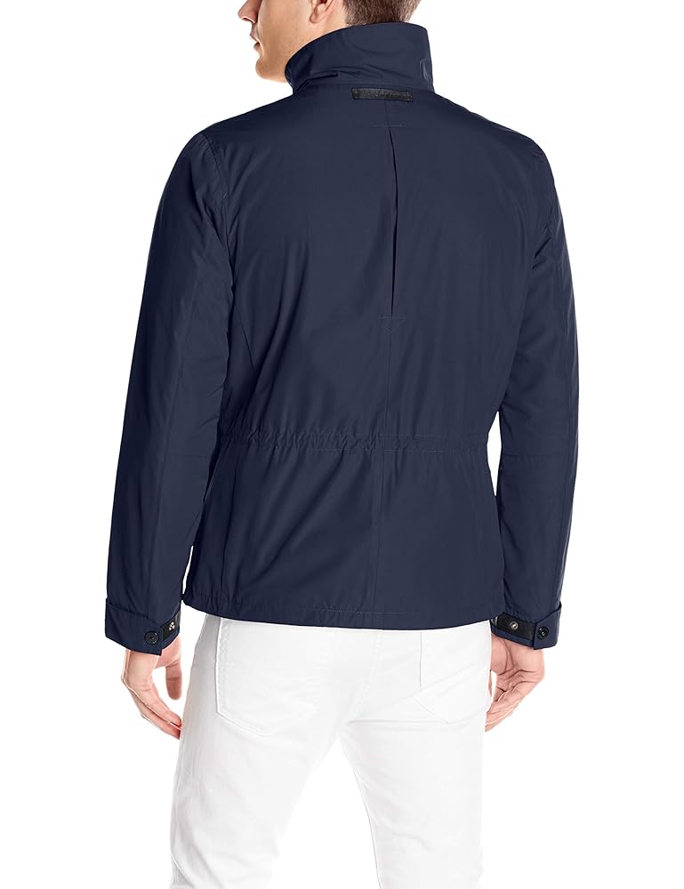 ジャケット・アウター ORGANICWOOLSURVIVALCLOTH UTILITY JACKET Nautica Men's Utility Jacket, True Navy, Medium at Amazon