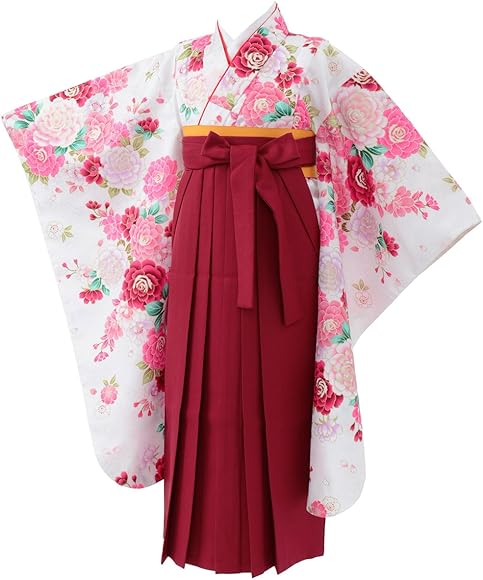 卒園式や七五三に女の子の袴セット百人一首大会にも正絹振袖正統派平安時代