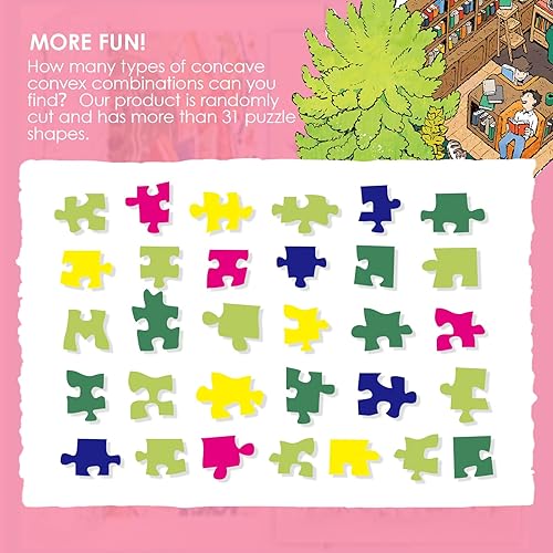 Vista 67 de MOMIBOOK Rompecabezas de 1000 piezas para adultos, rompecabezas de Civet Cat River View, imagen de pintura, rompecabezas de gato chino, desafiante