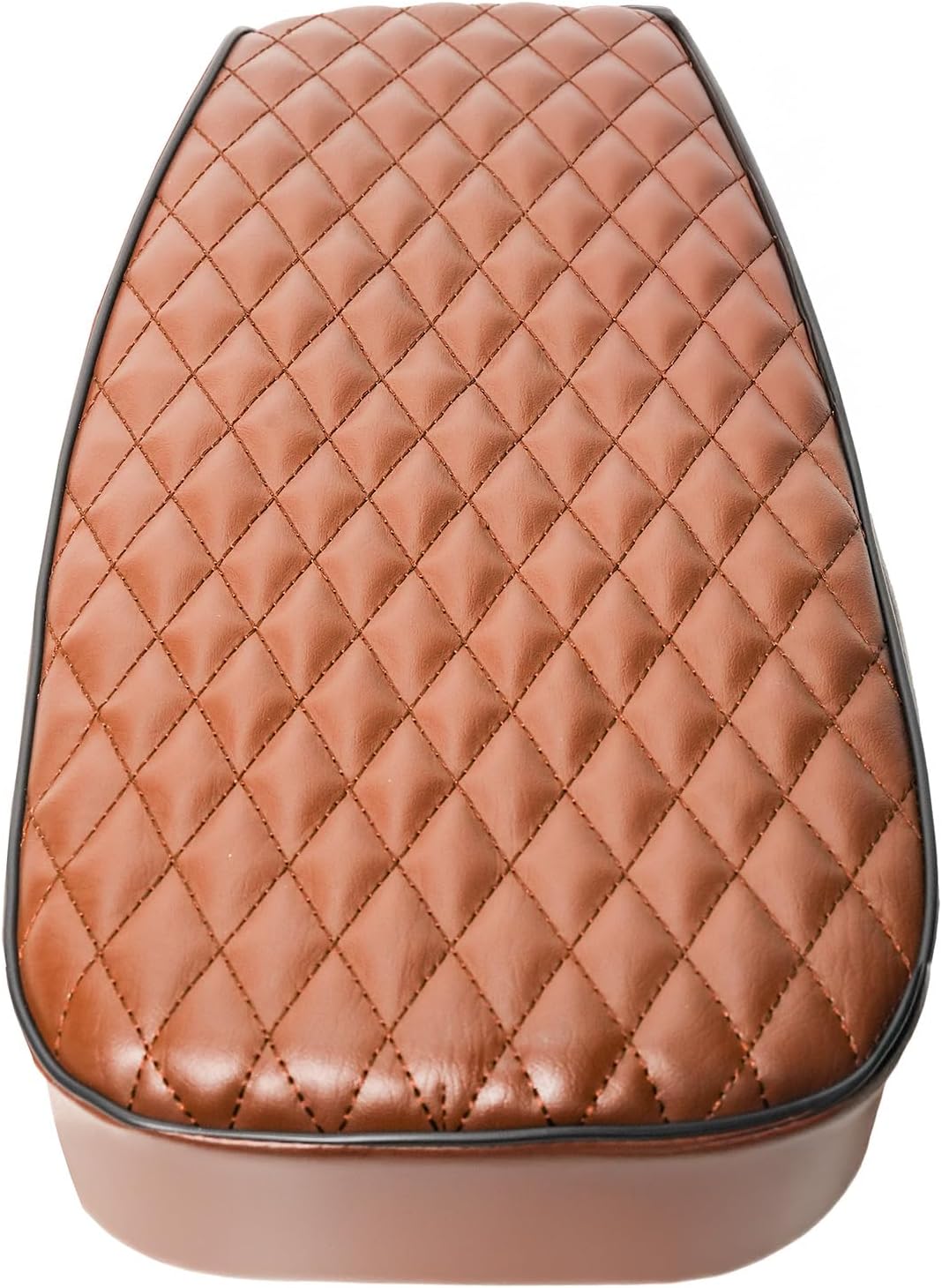 JMCHstore Brown Diamond Stitch Retro Upgraded 17'' Seat for Coleman BT200X Mini bike 196cc, Hisun 200-7 for Viper 200cc Trail bike Cushion Replacement parts