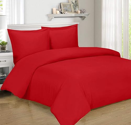 Rajan Linen Our Royal Home & Hotel Collection - Juego de funda de edredón 100 % algodón, con 600 lazos en las esquinas y cierre de cremallera,