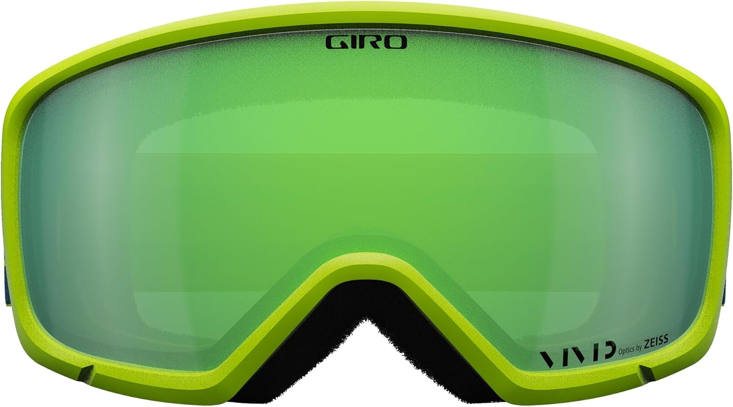 Giro Ringo Ski Goggles - Snowboard Goggles for Men, Women & Youth - VIVID Lens - Anti-Fog - OTG (Over Glasses) Ano Lime Reverb VIVID Emerald
