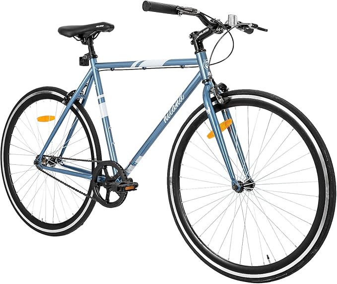 Hiland Single Speed Fixed Gear Bike, Blue