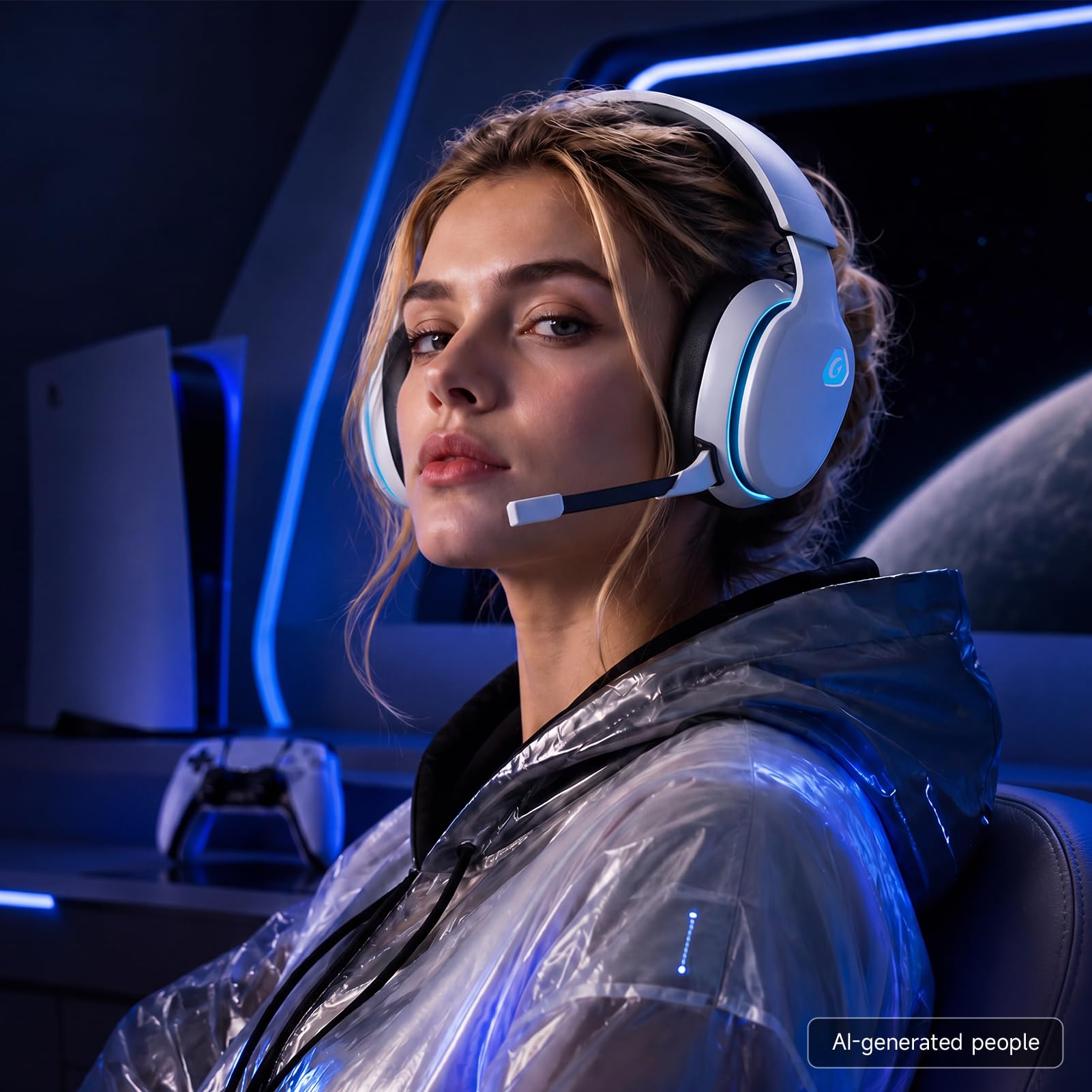 AOC 2.4GHz Wireless Gaming Headset - PS5, PS4, PC, Switch -8 AOC 2.4GHz Wireless Gaming Headset - PS5, PS4, PC, Switch -8