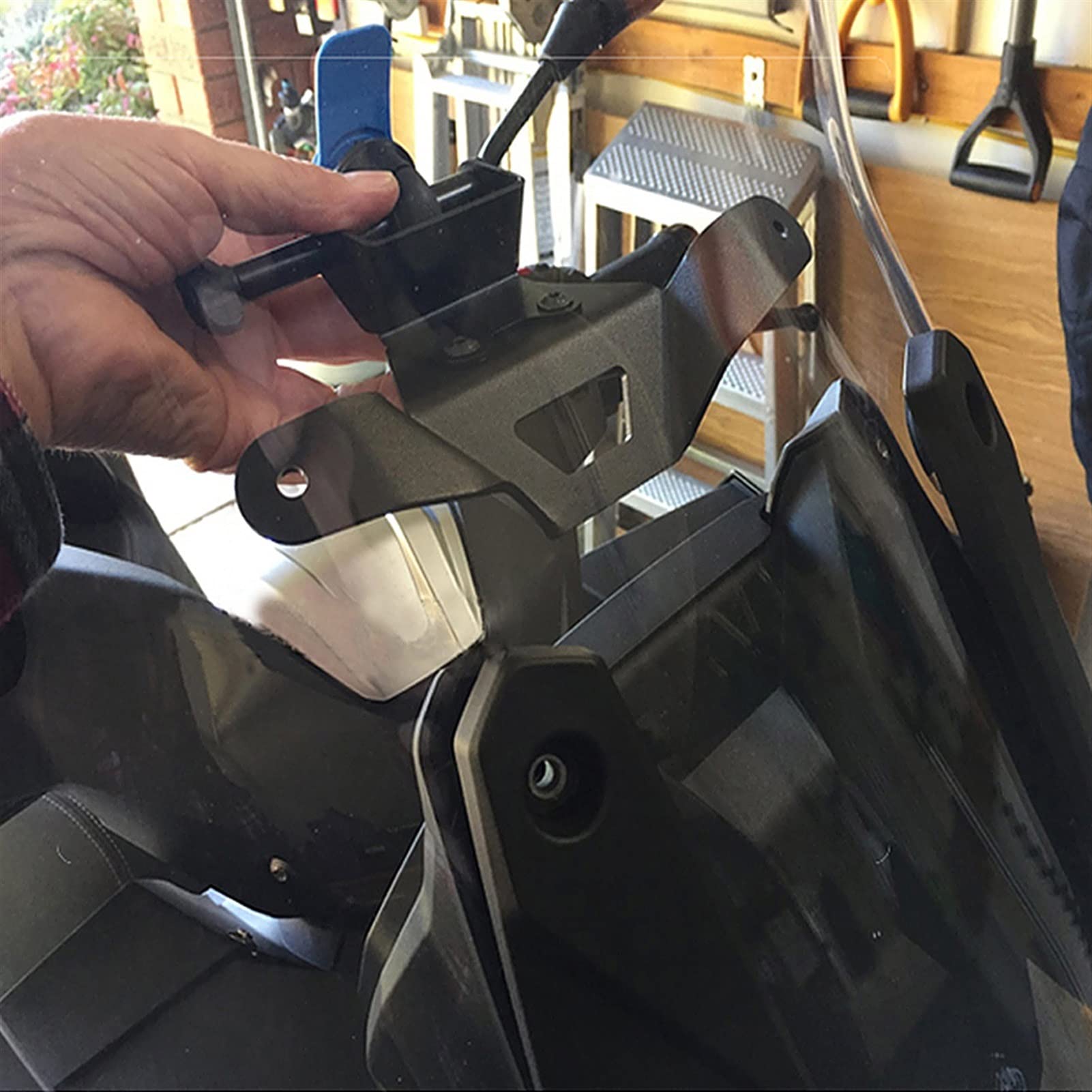 Motocykl GPS/SMART PHONE nawigacja GPS wspornik talerzowy dostosuj uchwyt czarny, do, C400GT C 400 GT C400 GT Uchwyt na telefon motocyklowy(A set)