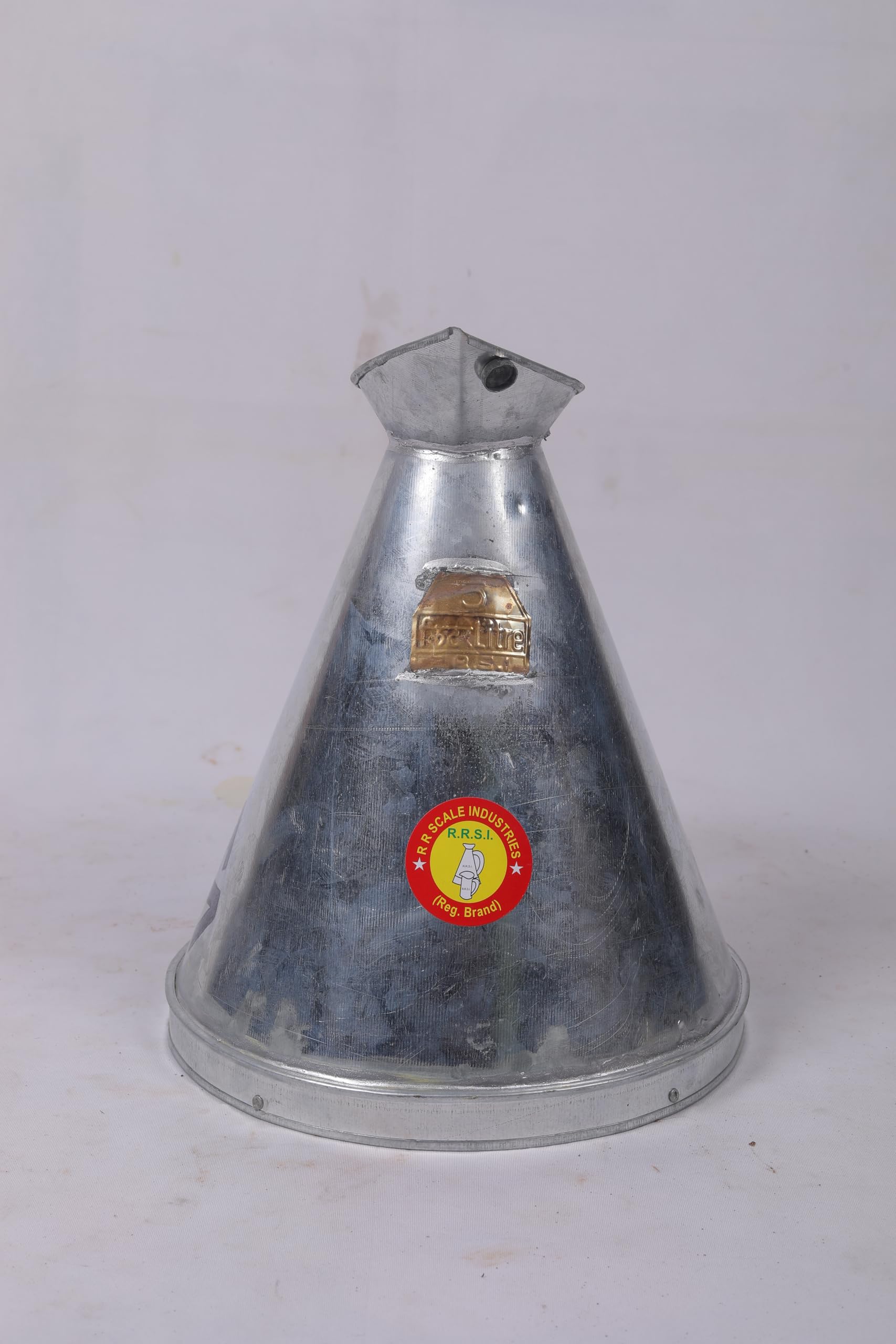 5L Grey Iron Measuring Jar, 1 Piece, Certified for Petroleum, Diesel & Chemical