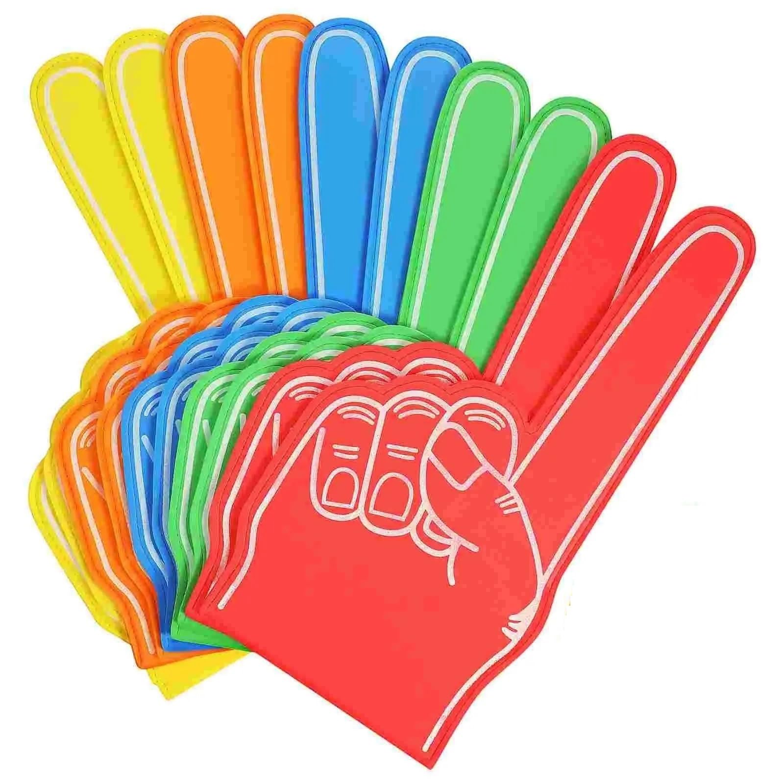 10pcs Foam Hands Cheering Clapper Giant Finger Hand For Sport Event Party Cheerleading Inspiring Gloves for Parties Celebration