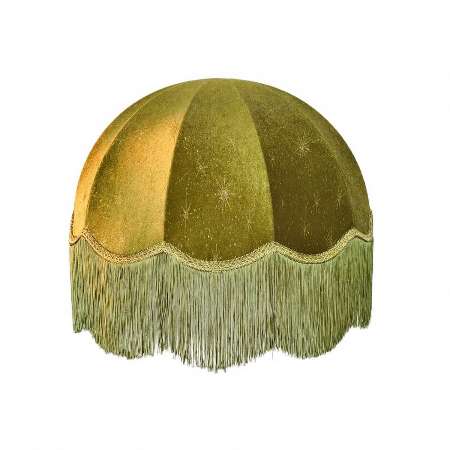 Decorative Lampshade Cover with Tassel Fringe Ambient Scalloped Lampshade Cover Classic Elegant for Bedside Tables, Bedrooms, Living Rooms, 1x50x26 Starlight-image-9