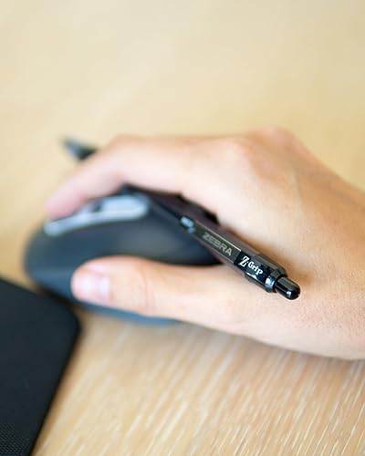 Vista 24 de Zebra Pen Z-Grip - Bolígrafo retráctil, tinta negra y azul que fluye suavemente, punta media de 0.039 pulgadas, suministros escolares, suministros