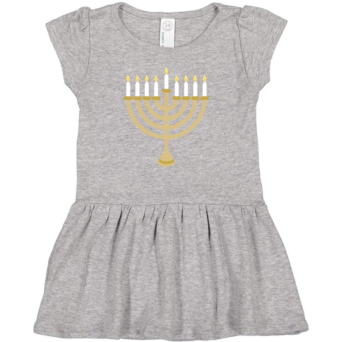 inktastic Chanukah Hanukah Menorah Infant Dress 24 Months Heather Grey 1fa3b