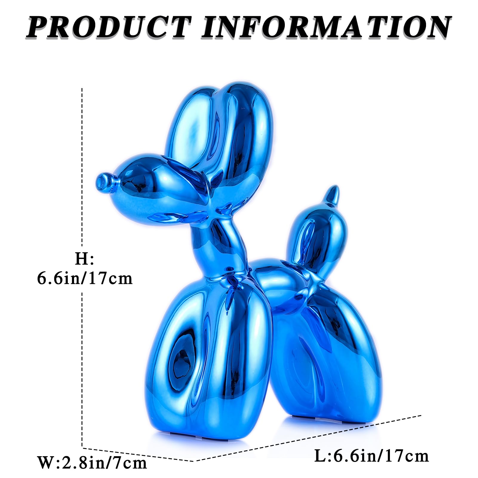 Amazon.com: XIAOMAGG Blue Balloon Dog, Animal & Modern Sculpture