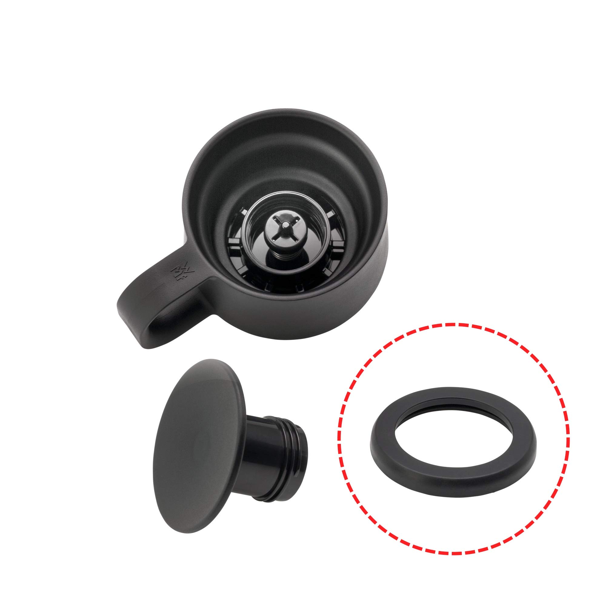 WMF caraffa vetro 10 tazze coperchio macchina caffè Stelio Terra Glass Aroma