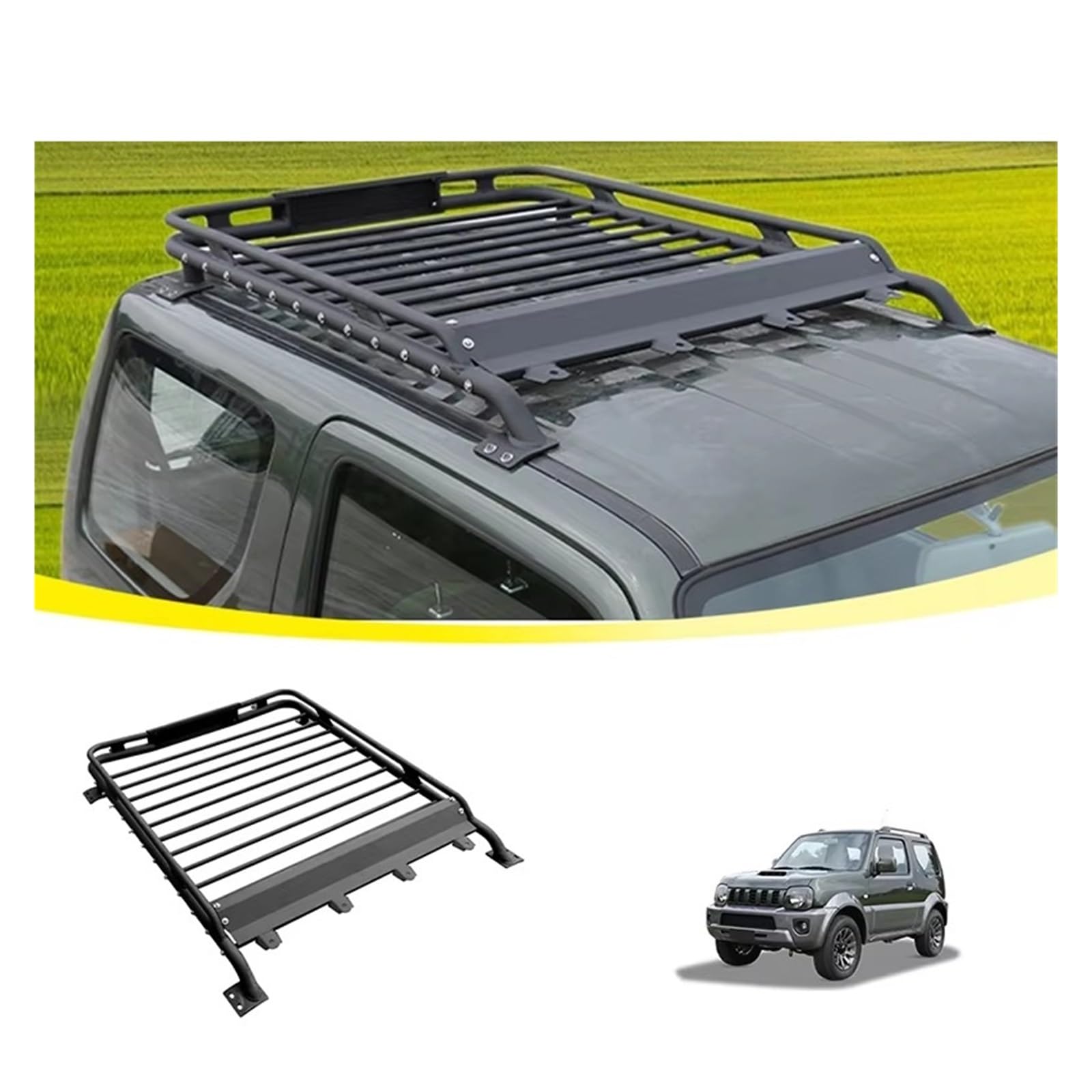 Car Roof Rack Top Cargo Carrier Luggage Shelf Basket Storage Box Compatible For Suzuki Compatible For Jimny 2012-2017 Accessories