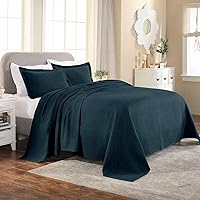 Vista 16 de Superior Colcha de Tejido de Cesta 100% Algodón con Fundas, Ropa de Cama Jacquard Matelassé de Algodón Premium para Todas las Estaciones, Cesta Negro