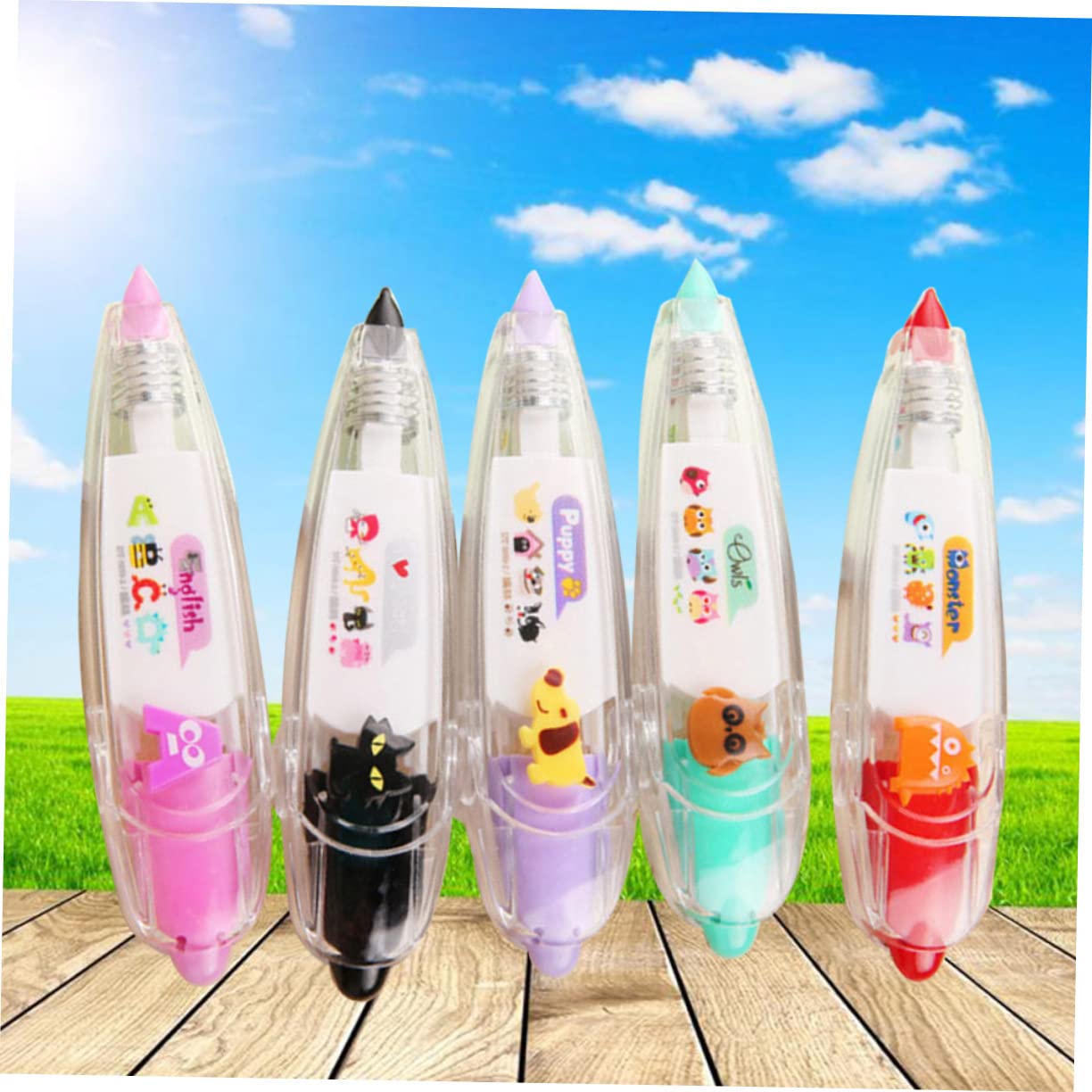 SHINEOFI 15pezzi Nastro Decorativo Con Design Carino Per Scrapbooking e Diari Facile Da Usare e Pratico Per Ufficio e Scuola Stile Misti