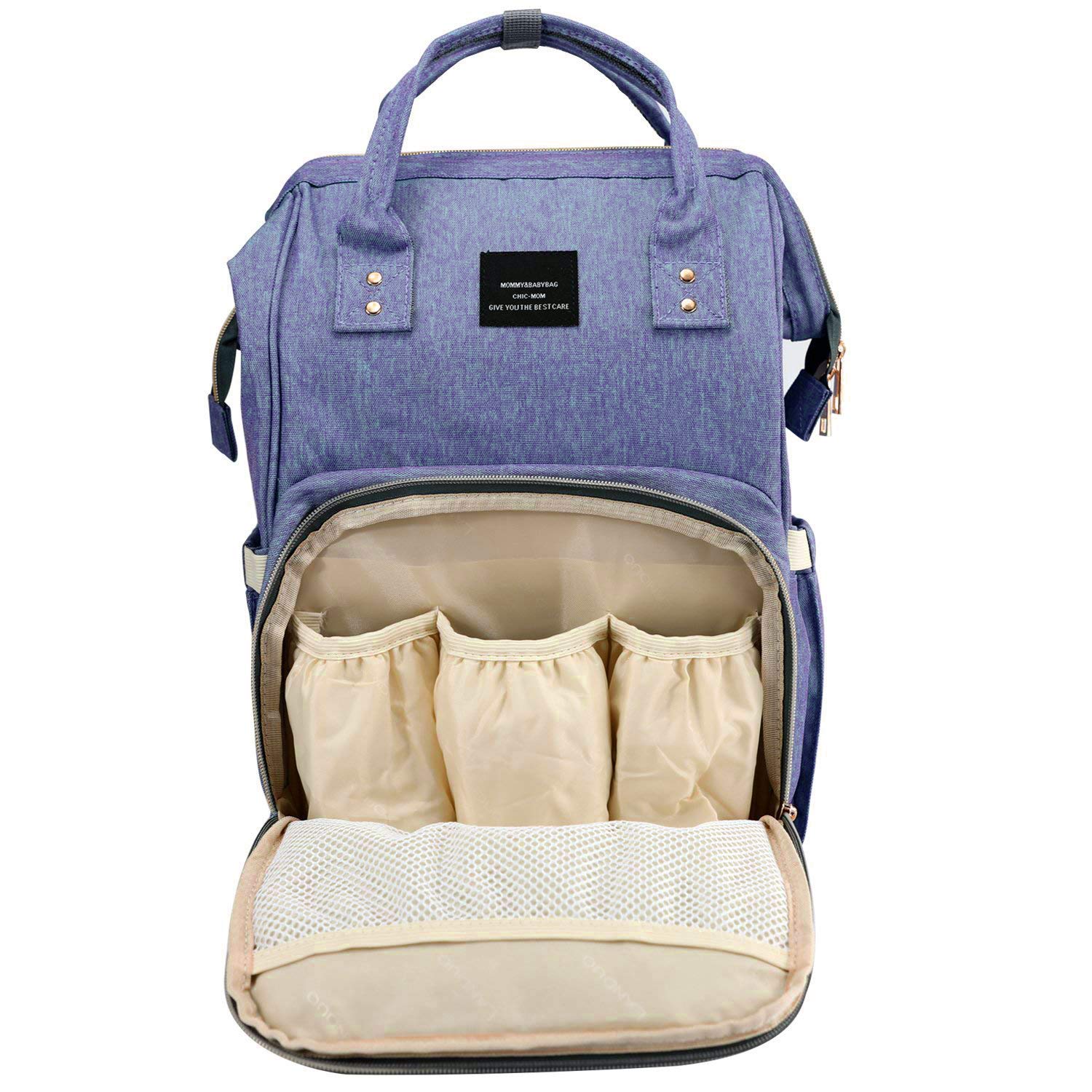 House of Quirk Baby Diaper Bag Maternity Backpack (Purple)-picture-20