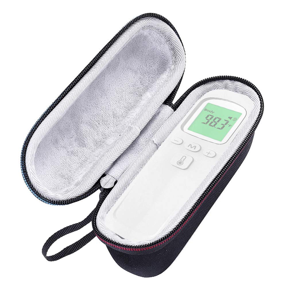Thermometer Case - Fits for ZOVER Forehead Thermometer Non-Contact Infrared Temperature EVA Hard Case Travel Protective Carrying Storage Bag (CASE ONLY)