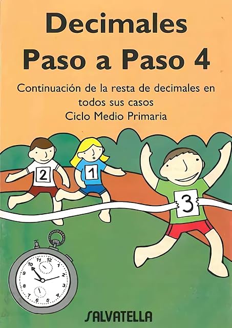 Portada de Decimales Paso a Paso 4 Educacion Primaria