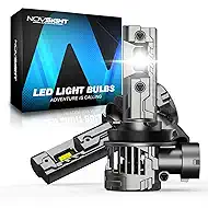 NOVSIGHT 𝐇𝟏𝟏 LED Fog Light Bulbs - 62,000LM 6500K Ultra Bright, 1:1 Mini Size Replacement, 50,000 Hours Lifespan,5-Min Install, IP68 Waterproof, Pack of 2
