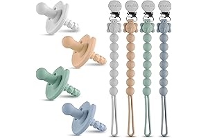 Silky Newborn Pacifier Set for Baby Girls: A Soothing Companion for Little Princesses