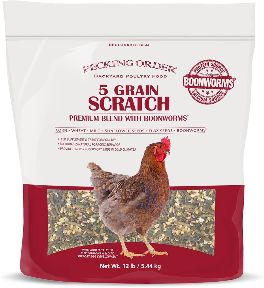 Pecking Order Boonworm Treats, 5 Grain Scratch (12 lb)