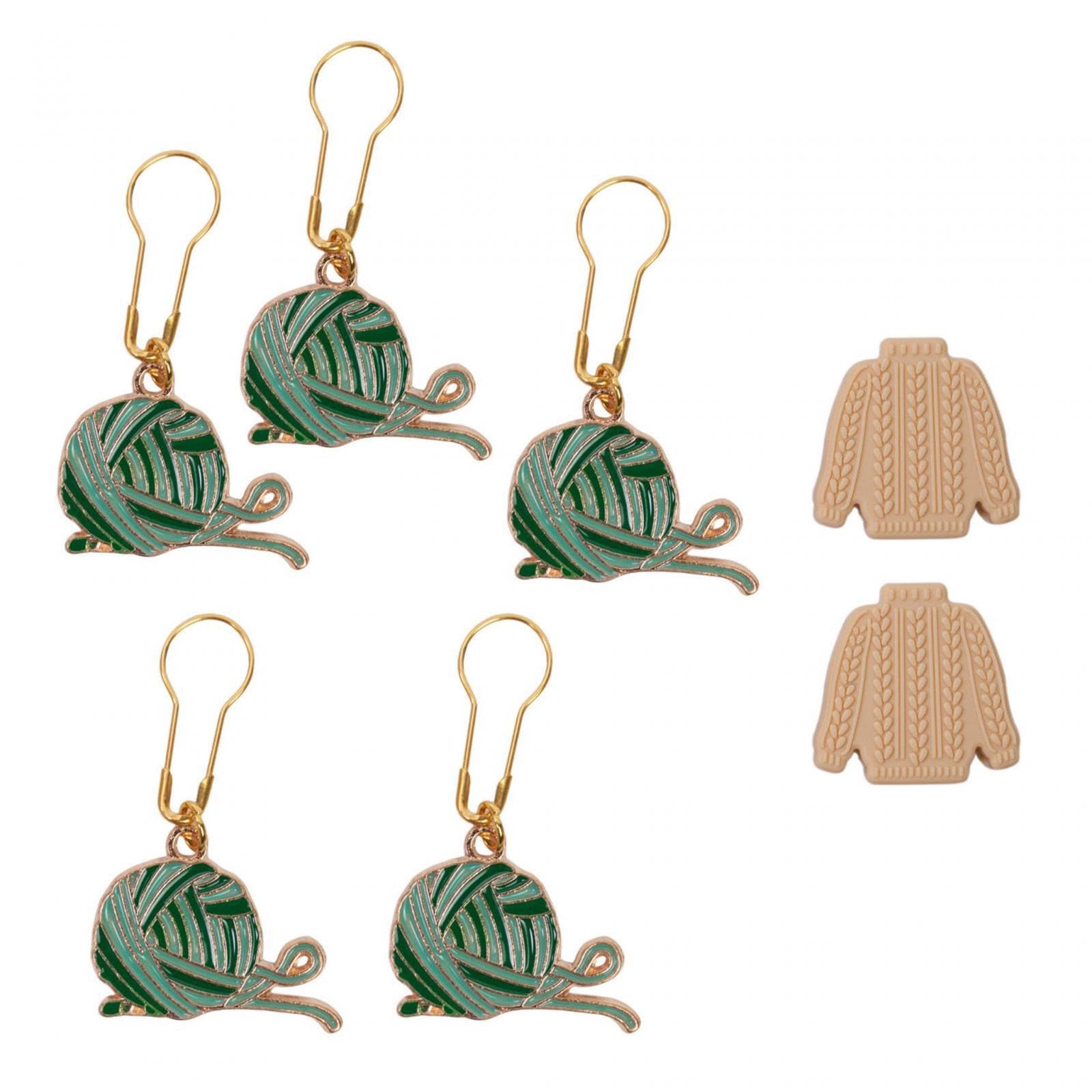 KIXZSAZ Zinc Alloy Knitting Stitch Marker Needle Plug for Creative DIY Tool for Keeping Knitting Patterns in Check While Crafting Knit Needle Marker, Type B