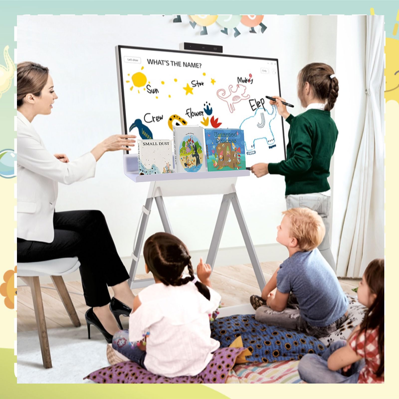 Magnetisches Bücherregal Für Whiteboard – 2 Stück, Metall, Starke Halterung Für Klassenzimmer & Büro