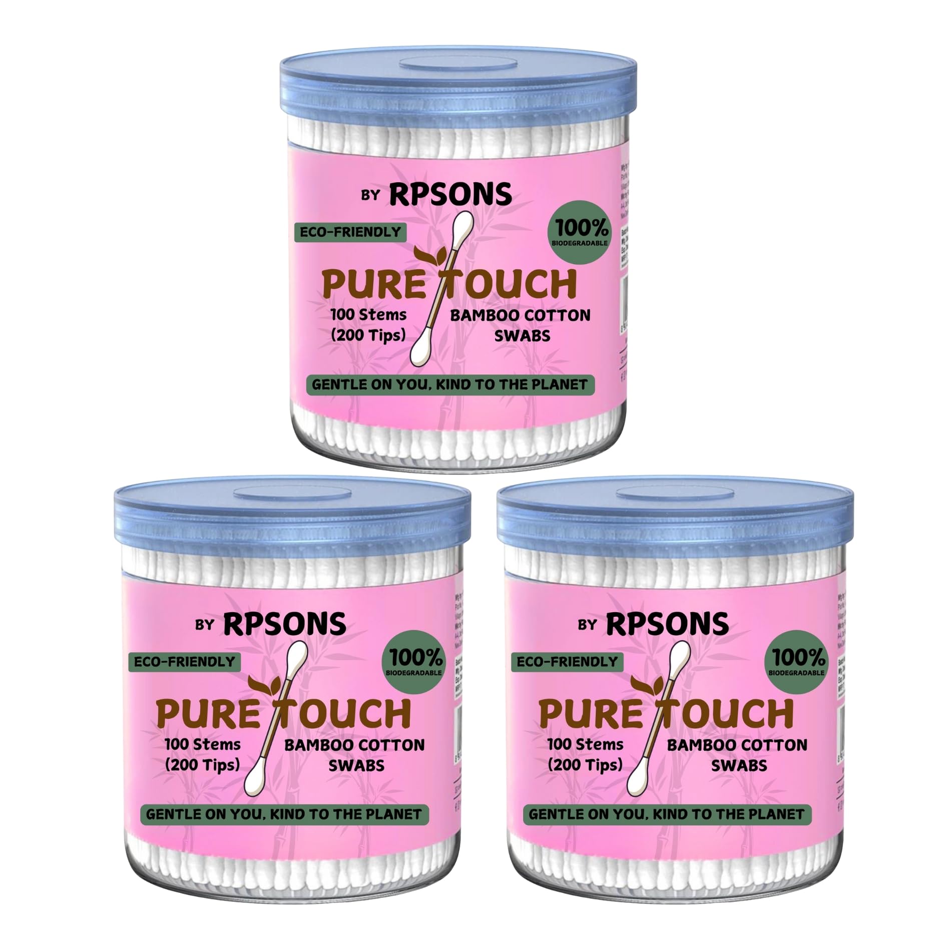 [RPSONS] Cotton Swabs/Buds for Ear/Nose/Nails Cleansing, Makeup Removal - (300 stems/600 swabs)-image-30