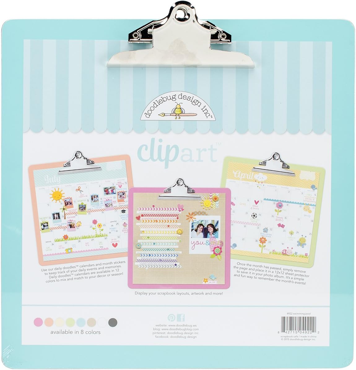 DOODLEBUG 4922 Clipart Monochromatic Clipboard