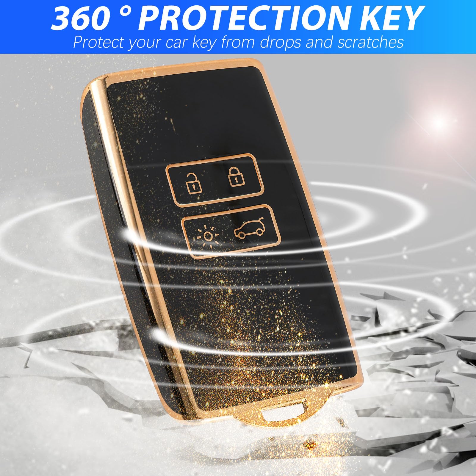 Renault Captur Custodia In Silicone Per Chiavi Renault - Compatibile Con Captur, Clio, Megane, Zoe, Arkana E Dacia Sandero Renault Clio 4 - Foto 7