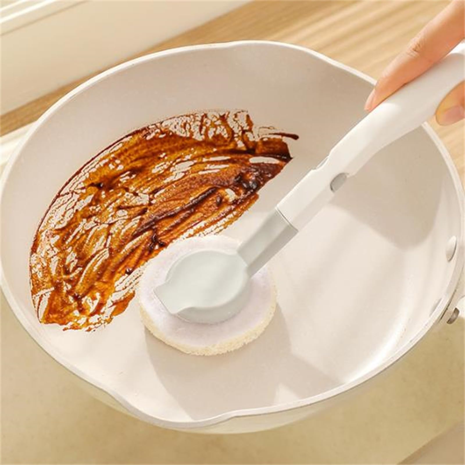 Brosse à Pot de Cuisine Brosse de Nettoyage Domestique à Long Manche pour évier de Cuisine et Comptoirs
