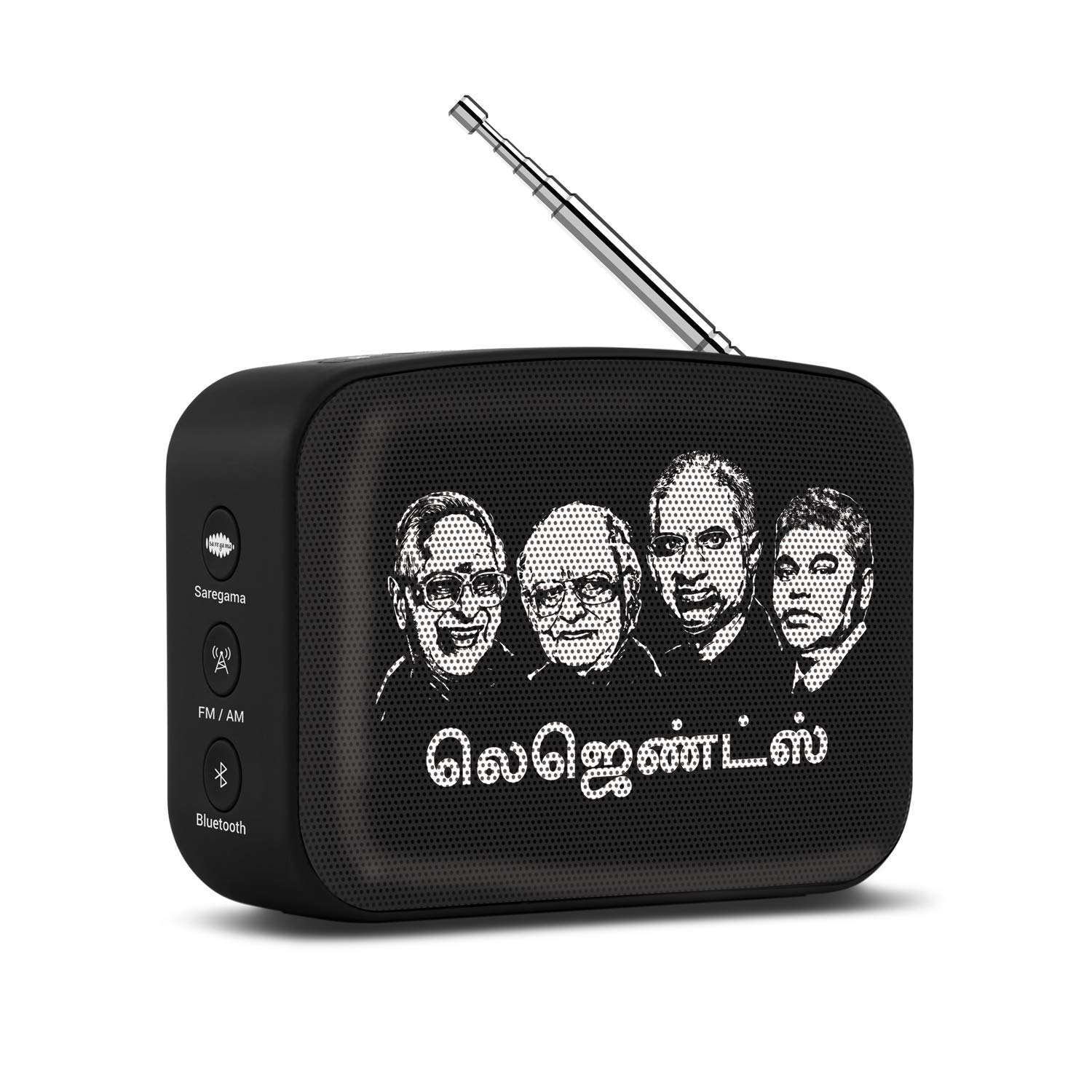 Saregama Carvaan Mini 2.0 Tamil - Music Player with Bluetooth/FM/AM/AUX (Moonlight Black)