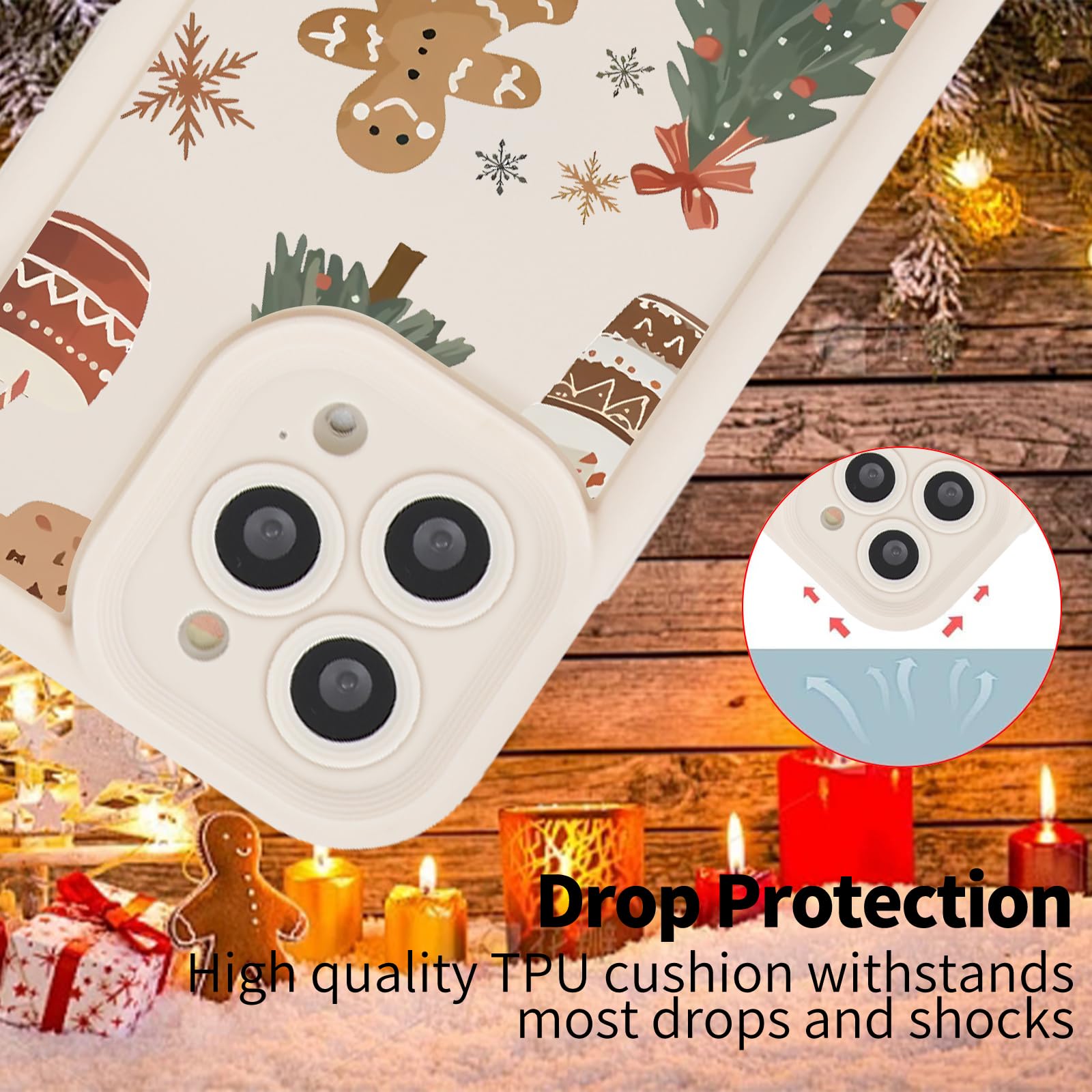 Custodia per iPhone 14 Pro L'esposizione delle luci di Natale diffonde un sacco di allegria festiva