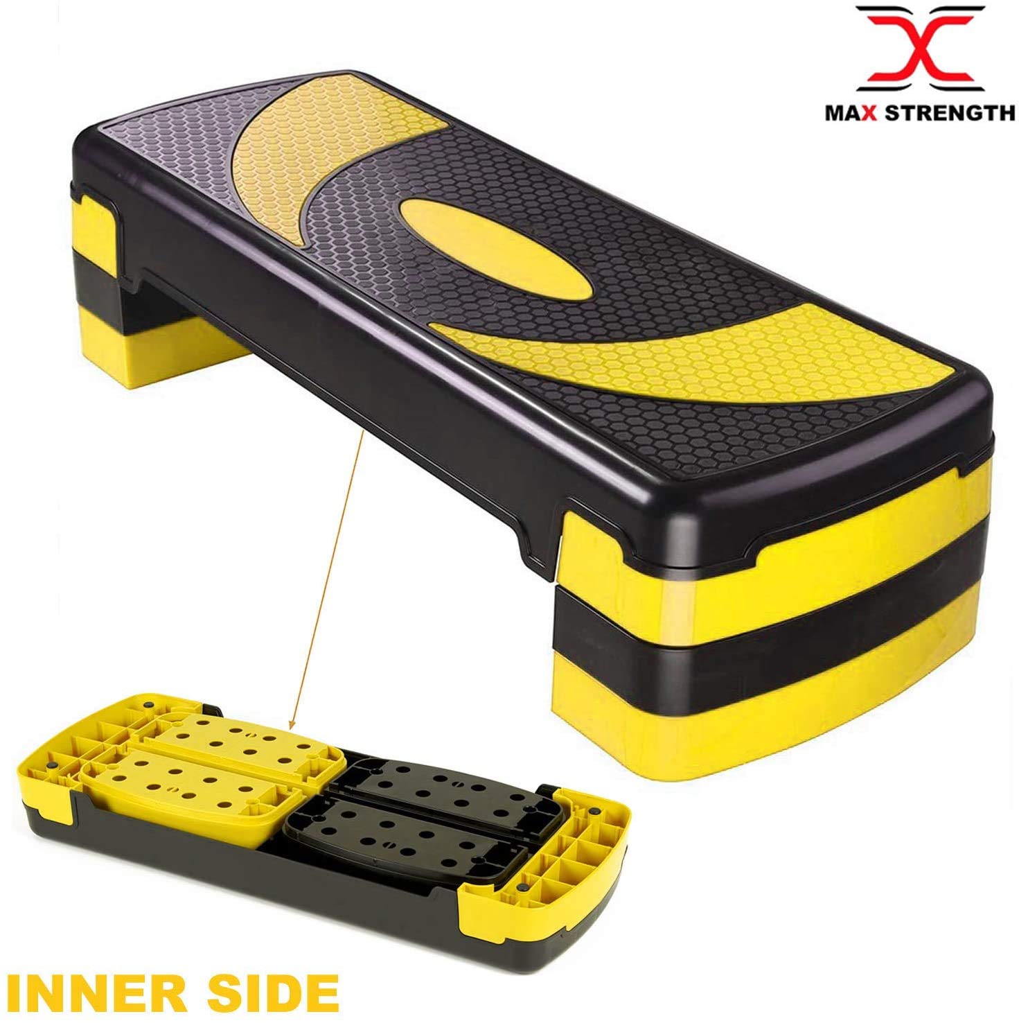 Stepper Aerobico Regolabile 5 Altezze - 10-30 Cm, Antiscivolo, Portatile, Per Casa E Palestra - Foto 2