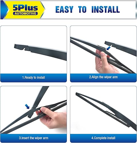 Vista 60 de Filtro genérico de repuesto de limpiaparabrisas trasero de 12 pulgadas para Lincoln MKT2019-2010/GMC Yukon 2014-2007/Buick Enclave 2017-2008 Back